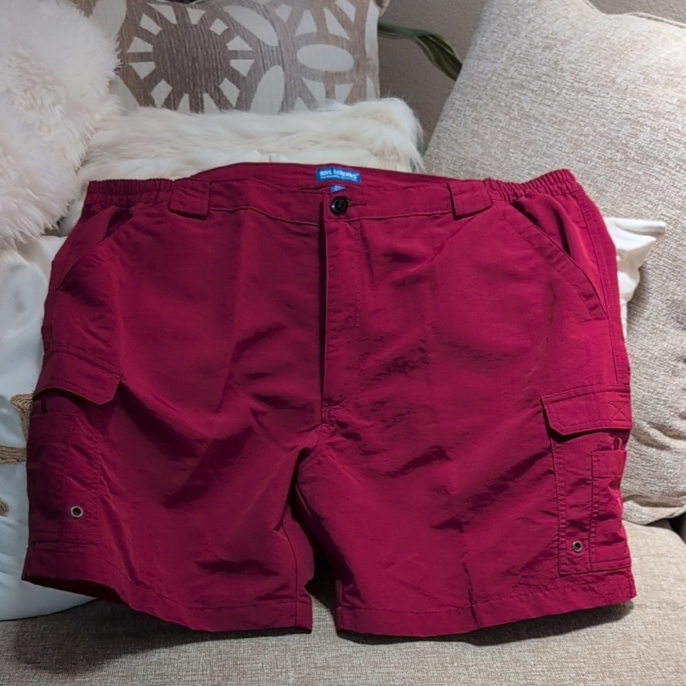 Reel Legends Men's Burgundy Cargo Shorts
